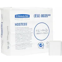 Kimberly-Clark Hostess -  toaletowy w składce, makulatura, 2-Warstwy 8000 odcinków 8035/8503809 5027375025105
