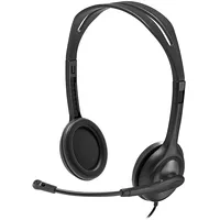 Logitech  H111 Corded Stereo Headset - Black 3.5 Mm 981-000593 5099206057340