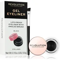 Makeup Revolution Eyeliner Gel Pot With Brush, 3G  7376460