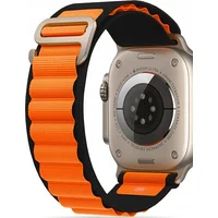Tech-Protect Nylon Pro Apple Watch 4 / 5 6 7 8 Se Ultra 42 44 45 49 Mm Black Orange  9490713930250