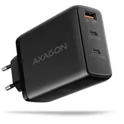 Axagon  Acu-Dpq100 Gan Wall charger, 3X port Usb dual Usb-C, Pd3.0/Qc4/Pps/Apple, 100W, black 8595247907912