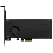 Axagon Pcem2-Dc Pci-E 3.0 4X - Dual M.2 Ssd Nvme  Sata, dual voltage, up to 110Mm Ssd, fan heatsink 8595247903853 Amaxnkppcem2Dc1