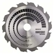 Bosch  Construct Wood 210 x 30Mm 14Z 2608640634 3165140194273