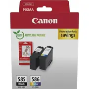 Canon Pg-585/Cl-586 Pvp nabój z tuszem 2 Oryginalny , Cyjan,  6205C004 8714574683089