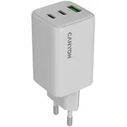 Canyon  charger Cu65Acc Gan 65W 2Xpd 1Xqc Eu White Cns-Cuw65Acc 5291485016241