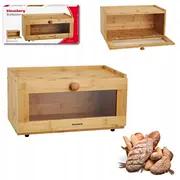 Chlebak Klausberg Bambusa chleb z akrylowym przodem 40  24 5 19 cm Kb 7924 5908287279247