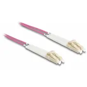Delock Optical Fiber Cable Lc Duplex to Multi-Mode Om4 angled 5 m, Om4, Lc,  88090 4043619880904