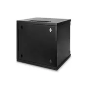 Digitus  Wall Mounting Cabinet Dn-10-06U-B Ip protection class Ip20 Front door Glass door, single opening type mounting cabinet Depth 300 mm Load capacity 30 kg Black 4016032466253