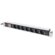 Digitus Aluminum outlet strip with switch  Dn-95402 Sockets quantity 7 5054533305687