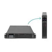 Digitus Zasilacz awaryjny Ups Online Rack 19/Tower, 10Kva/10Kw, 2U, bez baterii  Dn-170108 Dn-170107 4016032473558