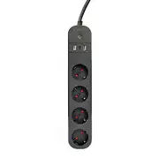 Gembird  Tuya 4Xde 2Xusb-A 1Xusb-C Tsl-Ps-S4U-01 8716309128407