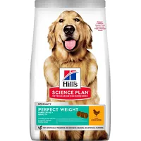 Hills  Science plan canine adult large breed perfect weight chicken dog12kg 052742366906