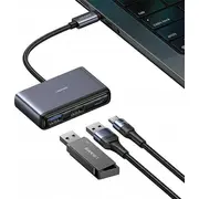 Hub Usb Usams  2.0/Usb 3.0/ Usb-C/Tf/Sd /Dark grey Sj628Hub01 Us-Sj628 6958444905648