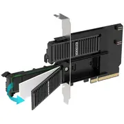 Icydock  2X M.2 Nvme to Pcie 4.0 x8 card bifurcation Mb312M4P-B 4713227446280