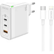 Jellico  Sieciowa Gan 100W 1X Qc3.0 Usb 2X Pd Usb-C C118 Kabel - Lightning 6974929204525