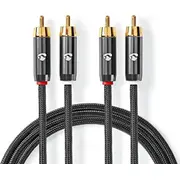 Kabel Nedis Rca Cinch x2 - 5M  Catb24200Gy50 5412810318766