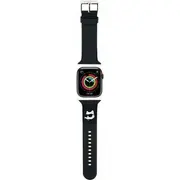 Karl Lagerfeld Pasek Klawmslcnk Apple Watch 38/40/41Mm /Black strap 3D Rubber Choupette Heads  Kf001836 3666339190118