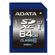 Karta Adata Premier Sdxc 64 Gb Class 10 Uhs-I/U1 V10 Asdx64Guicl10R  4713435793961