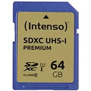 Karta Intenso Premium Sdxc 64 Gb Class 10 Uhs-I  3421490 4034303019748 478263
