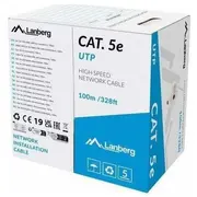 Lanberg  Lan Utp Kat.5E 100M Drut Cu Cpr Fluke Passed Lcu5-11Cu-0100-S 5901969446739