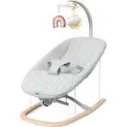 Leżaczek Zen Wave wooden grey do 9Kg  8058664178148