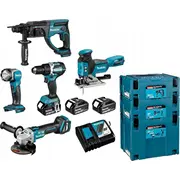 Makita  Combo 18V Ddf484Dga513Dhr202Djv181Dml802 MDlx5044Tj 1110003592361