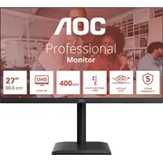 Monitor Aoc E4 U27E4Cv monitor komputerowy 68,6 cm 27 3840 x 2160 px 4K Ultra Hd Led  4038986182836