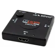 Savio Switch Hdmi 3 porty Cl-26  5902768707618