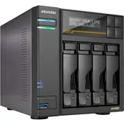 Serwer plików Asustor Lockerstor 4 Gen3 As6804T 4-Bay, Amd Ryzen V3C14  rdzenie 2.3Ghz, 16G Ecc Ddr5, 4X M.2 Pcie Nvme, 2X 10 Gbe, 5 4710474831555