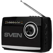 Sven Speaker  Srp-535, black 3W, Fm/Am/Sw, Usb, microSD, flashlight, battery Sv-017187 6438162017187