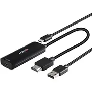 System przekazu sygnału Av Lindy Konverter Hdmi auf Usb C Stromversorgung  43423 4002888434232