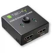 Techly 108606 Dwukierunkowy 2-Portowy  Hdmi 2.0 2X11X2 4K60Hz 8051128108606