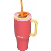 termiczny z teleskopową słomką Kambukka Rio Tumbler 950Ml Pink Papaya  11-08002 5407005144312