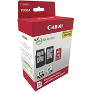 Tusz Canon Ink Cartridge  Photo Paper Value Pack Pg-510/Cl-511 cartridge/Paper kit Colour Cyan, magenta, yellow 2970B017 8714574679648