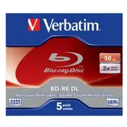 Verbatim Bd-Re 50 Gb 2X 5  43760 50023942437609