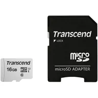 Karta Transcend 300S Microsdhc 16 Gb Class 10 Uhs-I/U3  Ts16Gusd300S-A 0760557842064 495238