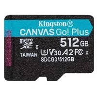 Karta Kingston Canvas Go Plus Microsdxc 512 Gb Class 10 Uhs-I/U3 A2 V30 Sdcg3/512Gbsp  0740617301380