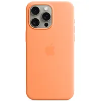 Silicone case with Magsafe for iPhone 15 Pro Max - orange sorbet  Aoapptf15Mmt1W3 194253940173 Mt1W3Zm/A
