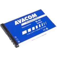 Avacom do Nokia 5530, Ck300, E66, E75, 5730, Li-Ion 3,7V 1120Mah Gsno-Bl4U-S1120A  8591849059226