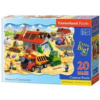 Castorland Puzzle House in Construction 20 maxi elementów  287361 5904438002412