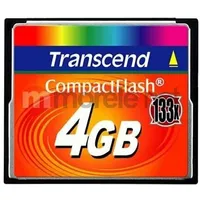 Karta Transcend 133X Compact Flash 4 Gb  Ts4Gcf133 0760557810308