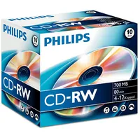 Philips Cd-Rw 700 Mb 12X 10  Cw7D2Nj10/00 8710101894928