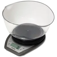 Salter 1024 Svdr14 Electronic Kitchen Scales with Dual Pour Mixing Bowl silver  T-Mlx42482 5010777134520