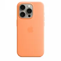 Silicon case with Magsafe for iPhone 15 Pro - orange sorbet  Aoapptf15Pmt1H3 194253939931 Mt1H3Zm/A