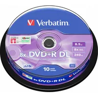 Verbatim DvdR Dl 8.5 Gb 8X 10  43666 0023942436669 244685