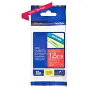 Brother  Tz-435 White on red Tze435 4977766686297