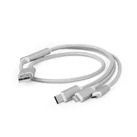 Cable Usb Charging 3In1 1M/Silv Cc-Usb2-Am31-1M-S Gembird  8716309100601