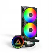 Chłodzenie Montech Lightflow Argb 240 Black  Aio B 4710562743876