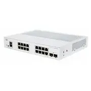 Cisco switch Cbs250-16T-2G, 16Xgbe Rj45, 2Xsfp, fanless - Refresh  Cbs250-16T-2G-Eu-Rf 889728493901