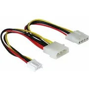 Delock Molex x2 - 4-Pin, 0.2M, Wielo 82111  4043619821112